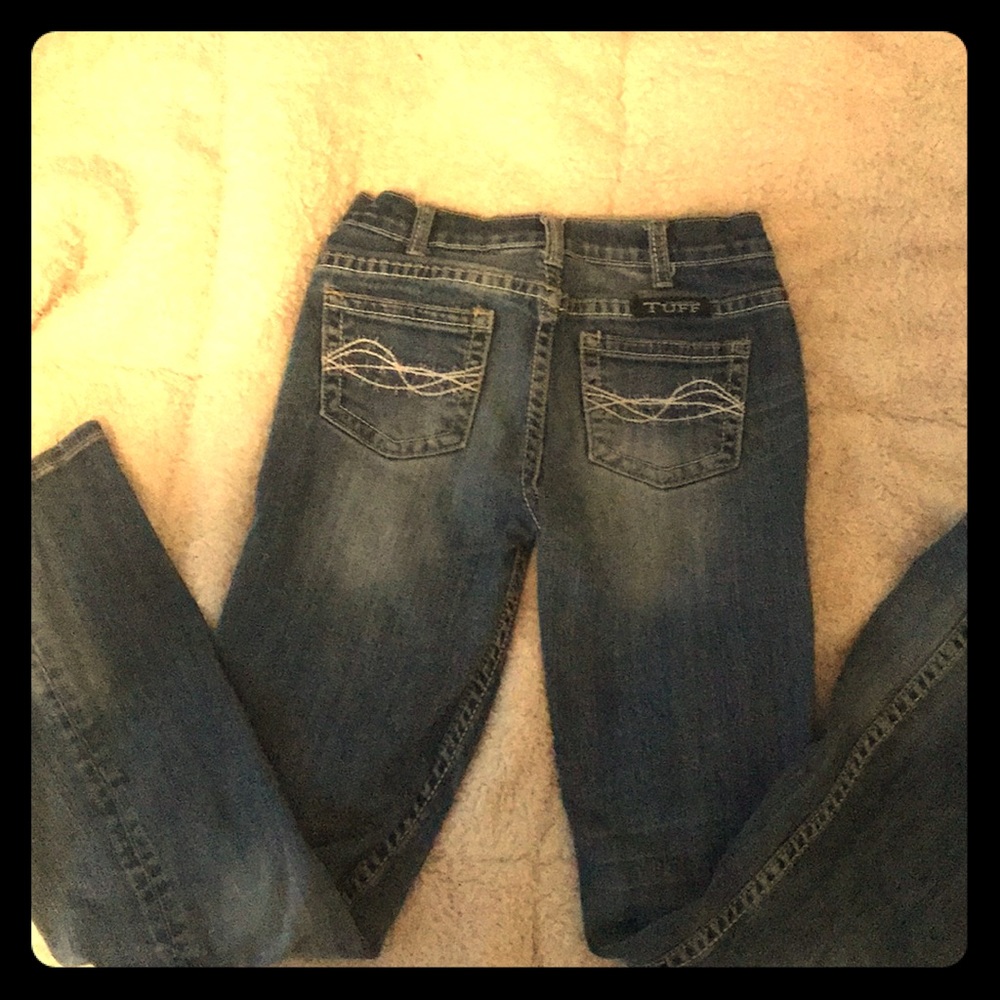 Cowgirl tuff jeans, girls size 13.